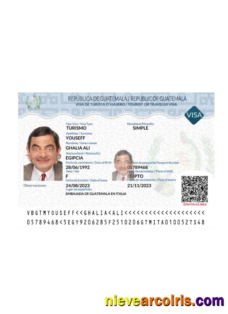 Guatemala tourist or traveler visa